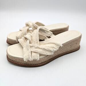 Splendid Danna Espadrille Wedge Sandals Women's Linen Size US10M EU40